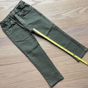 Designer Bleu Comme Gris PARIS - Kids Green Slim Jeans - Size 2 - Adjustable